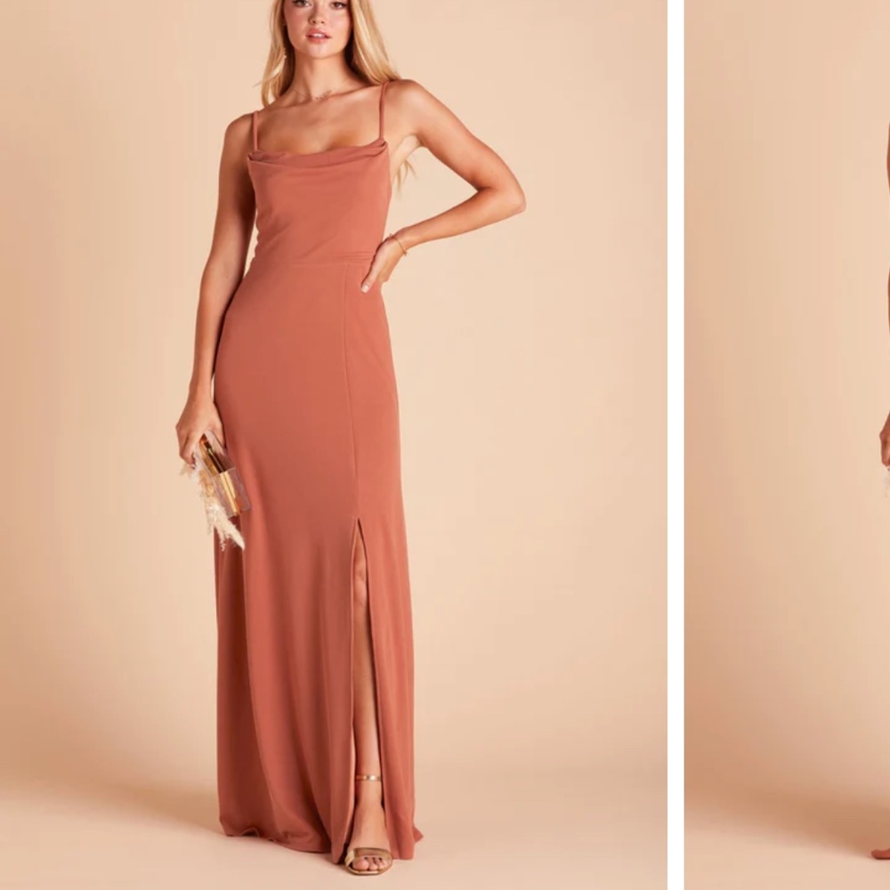 Terracotta bridesmaids dress